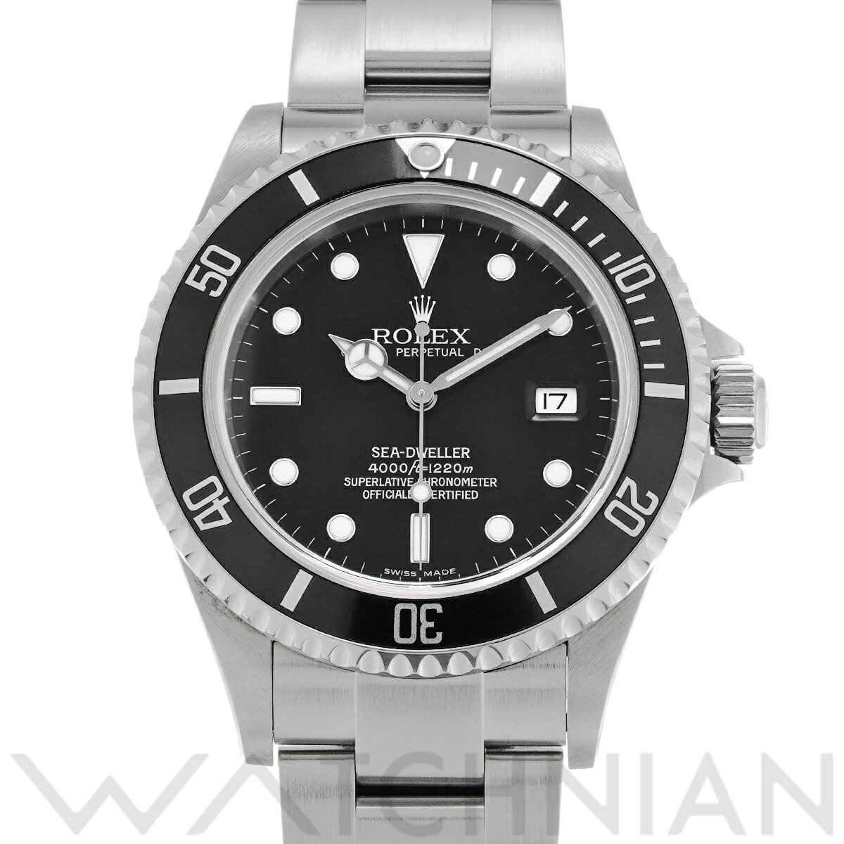 【ローン60回払い無金利】【中古】 ロレックス ROLEX シードゥエラー 16600 F番(2004年頃製造) ブラック メンズ 腕時計 ロレックス 時計 高級腕時計 ブランド
