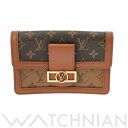 ルイ ヴィトン LOUIS VUITTON モノグラムリバース バムバッグ ドーフィーヌ ブラウン M44586 モノグラムキャンバス レディース ボディバッグ...