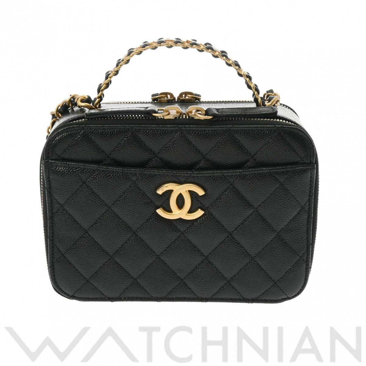 【ローン60回払い無金利】【中古】 シャネル CHANEL 2023年SS スモールバニティケース ブラック/ゴールド金具 AS3222 グレインドカーフスキン レディース ショルダーバッグ chanel シャネル バッグ バック ブランドのサムネイル