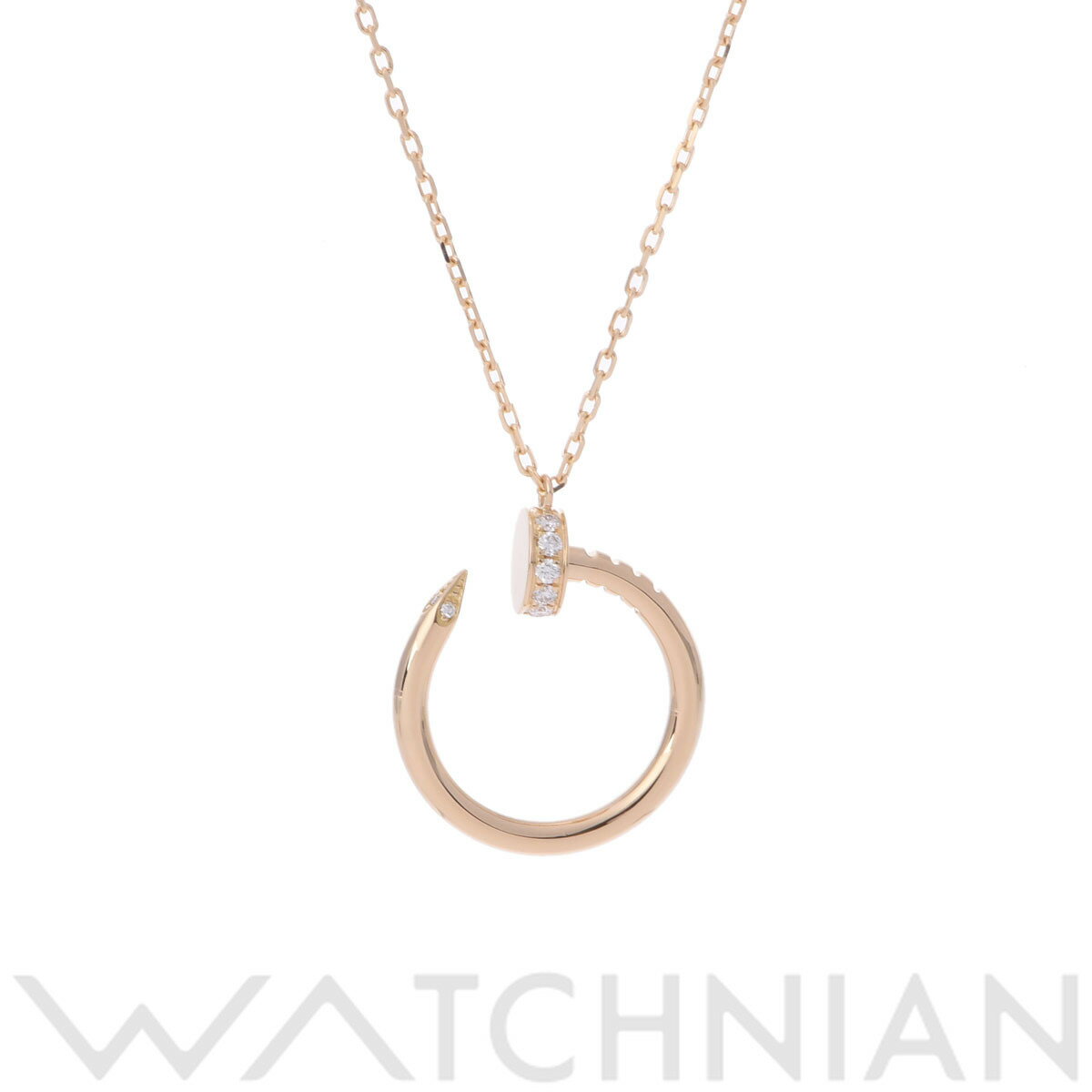 【全品ポイント2倍 6/30】【ローン60回払い無金利】【中古】 カルティエ CARTIER ジュストアンクル ネックレス CRB7224512 K18イエローゴールド ダイヤモンド レディース ネックレス カルティエのサムネイル