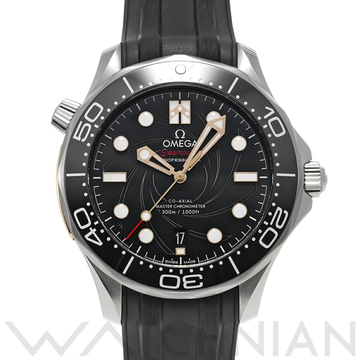オメガ OMEGA シーマスター ダイバー300 コーアクシャル マスタークロノメーター ジェームズ・ボンド 210.22.42.20.01.004 ブラック メンズ 腕時計 オメガ 時計 高級腕時計 ブランド 【ローン60回払い無金利】【中古】