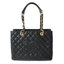 【〜5/3 最大3万円クーポン】シャネル CHANEL マトラッセ GST チェーントート ブラック A50995 キャビアスキン レディース トートバッグ c...