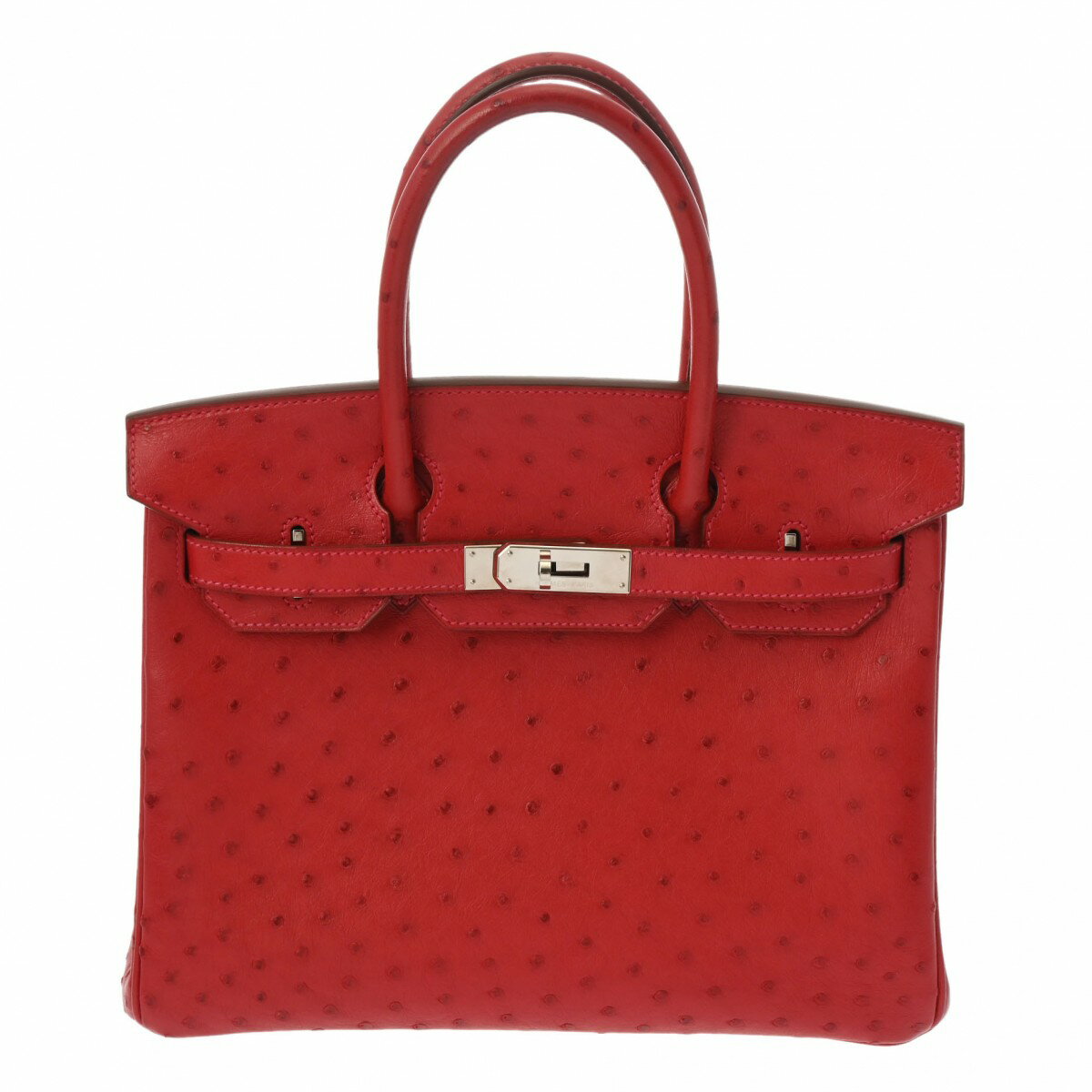 【ローン60回払い無金利】【中古】 エルメス HERMES バーキン 30 ルージュヴィフ/パラジウム金具 オーストリッチ レディース ハンドバッグ エルメス バッグ バック ブランドのサムネイル