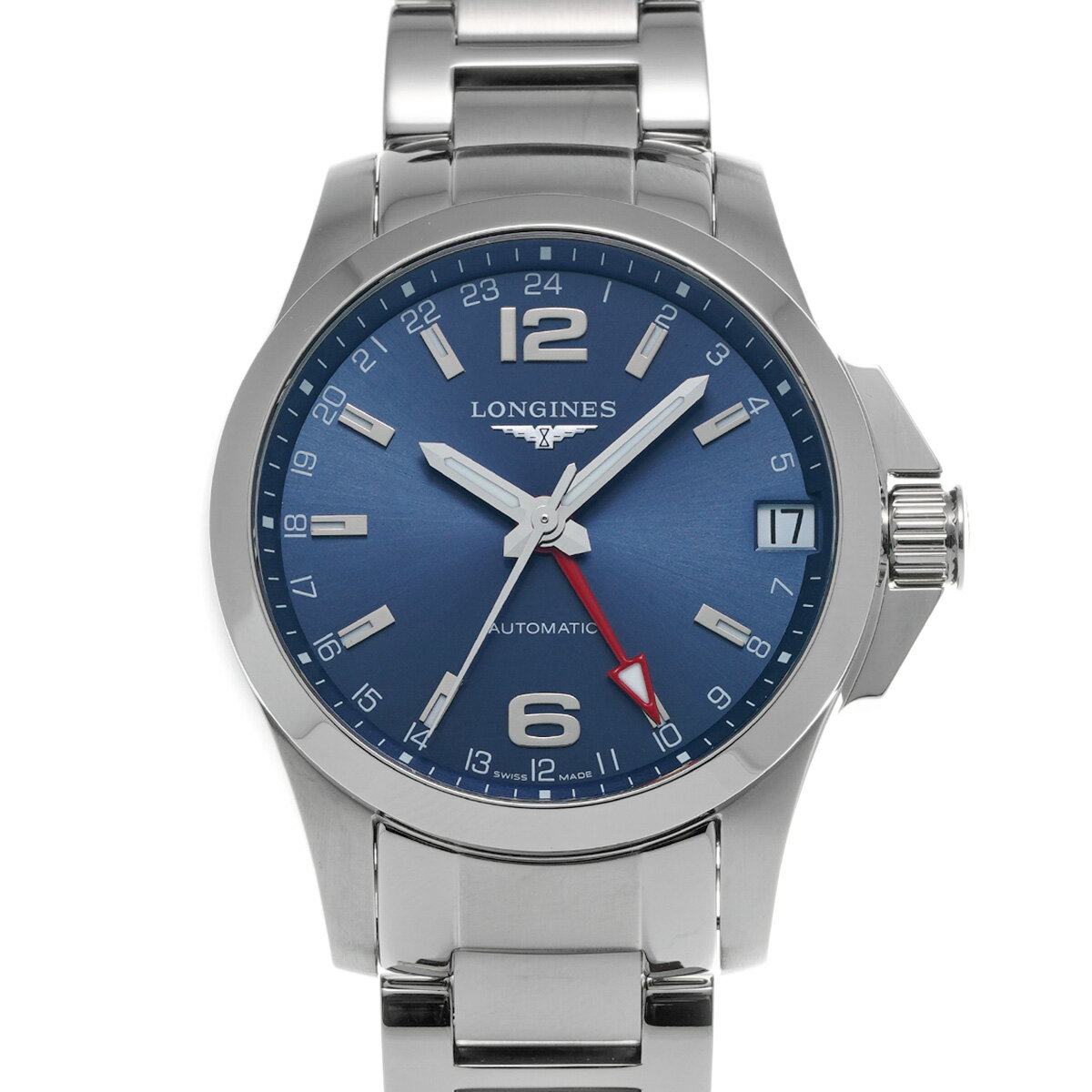 【ローン60回払い無金利】【中古】 ロンジン LONGINES コンクエスト GMT L3.687.4.99.6 ブルー メンズ 腕時計 ロンジン 時計 高級腕時計 ブランドのサムネイル
