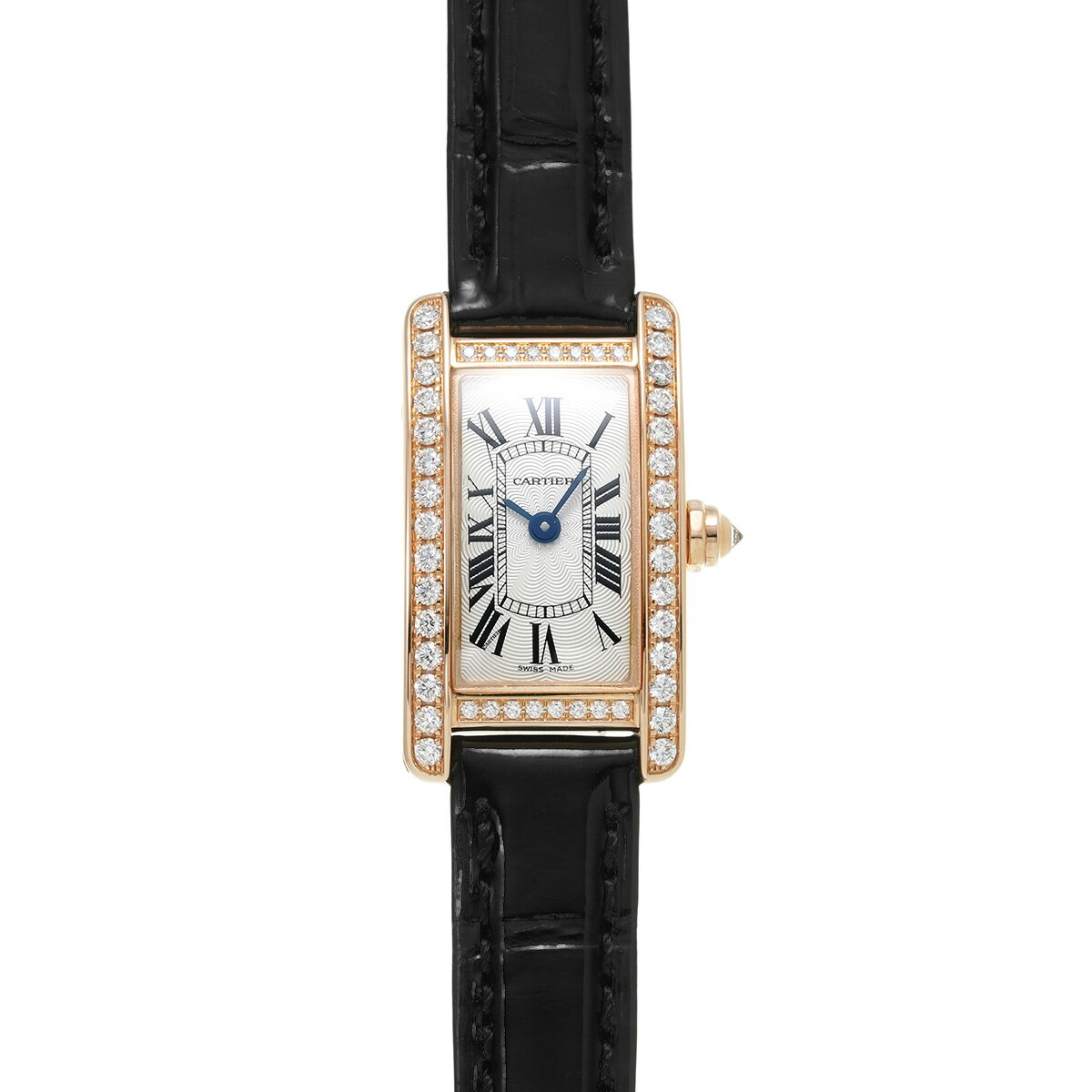 【12/1 最大2万円クーポン&P2倍】カルティエ CARTIER タンク アメリカン ミニ WB710014 シルバー レディース 腕時計 カルティエ 時計 高級腕時計 ブランド 【ローン60回払い無金利】【中古】 その1