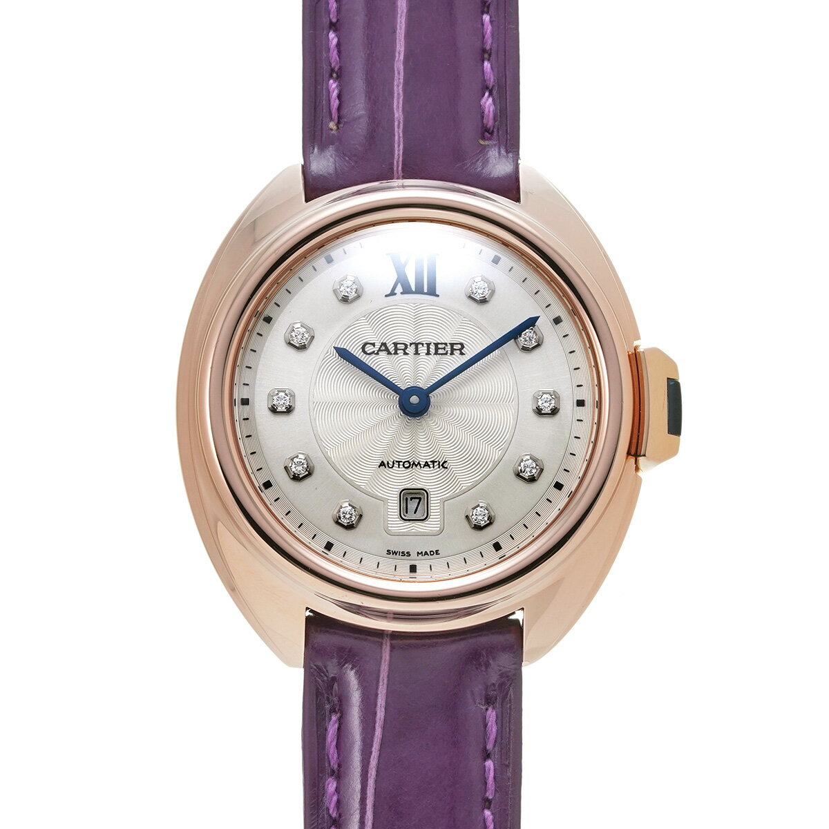 カルティエ CARTIER クレ ドゥ カルティエ 31mm WJCL0031 シルバー/ダイヤモンド レディース 腕時計 カルティエ 時計 高級腕時計 ブランド 【ローン48回払い無金利】【中古】