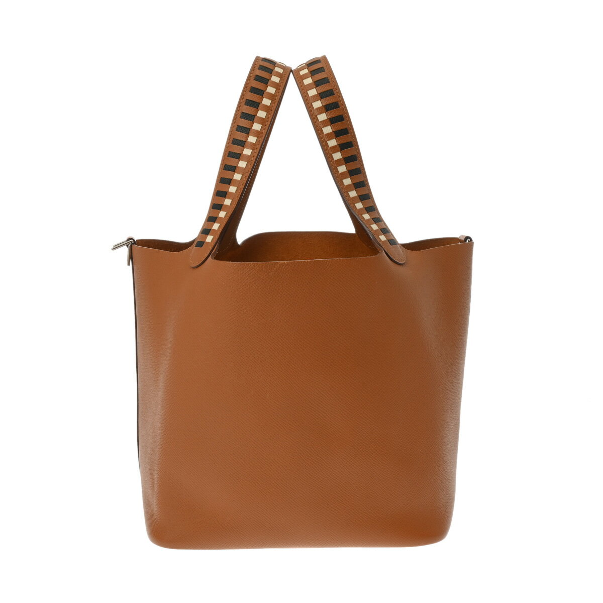 【ローン60回払い無金利】【中古】 エルメス HERMES ピコタンロック MM トレサージュ ゴールド/クレ/ブラック/パラジウム金具 ヴォーエプソン レディース ハンドバッグ エルメス ピコタン バック ブランドのサムネイル
