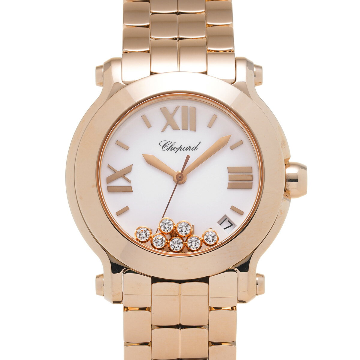 【12/1 最大2万円クーポン&P2倍】ショパール Chopard ハッピースポーツ 277472-5001 ホワイト/ダイヤモンド レディース 腕時計 ショパール 時計 高級腕時計 ブランド 【ローン60回払い無金利】【中古】 その1