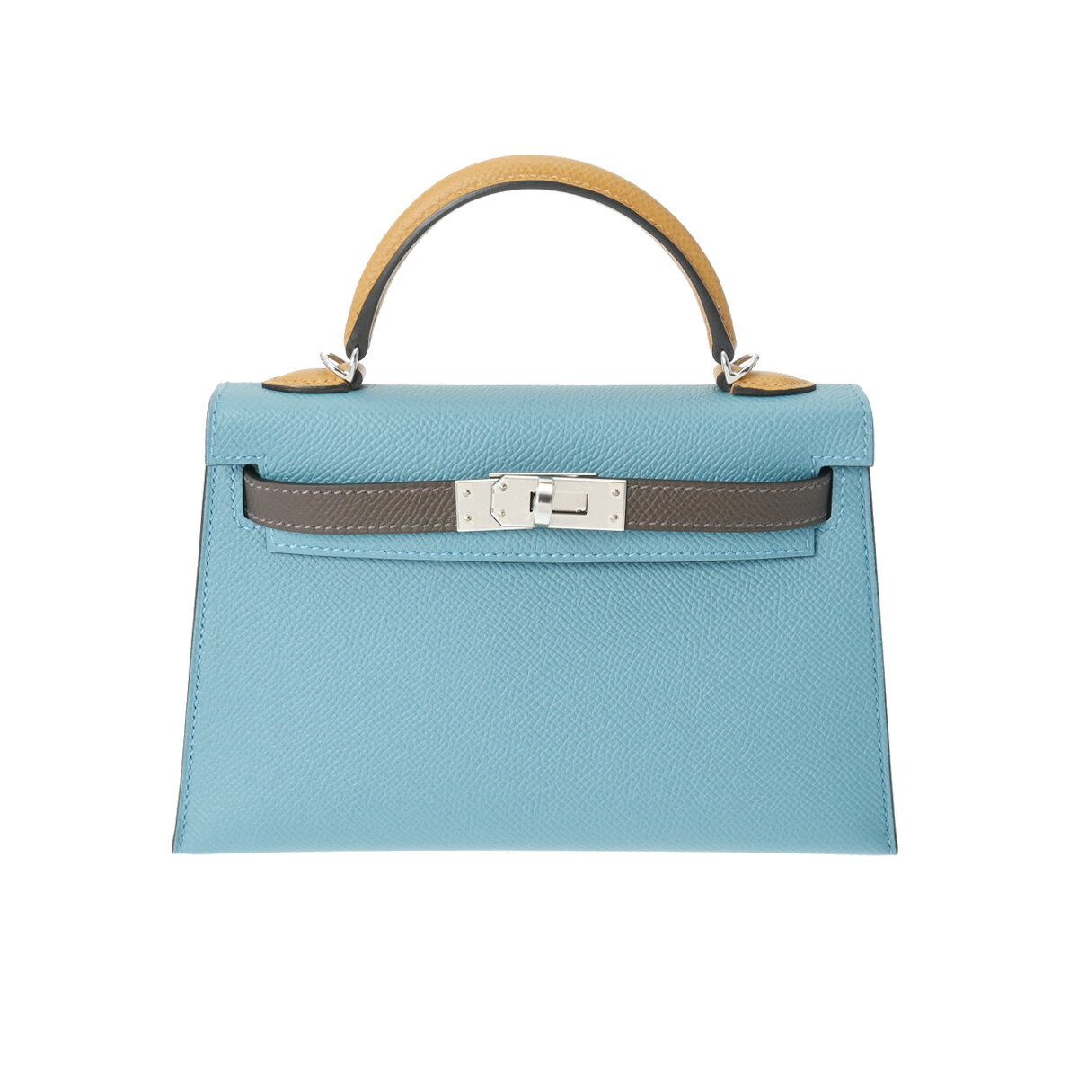 【ローン60回払い無金利】【新品】 エルメス HERMES ミニケリー2 トリコロール 2WAY ニューブルージーン/エコルセ/ナチュラルサブレ/パラジウム金具 ヴォーエプソン レディース ハンドバッグ エルメス バッグ バック ブランドのサムネイル