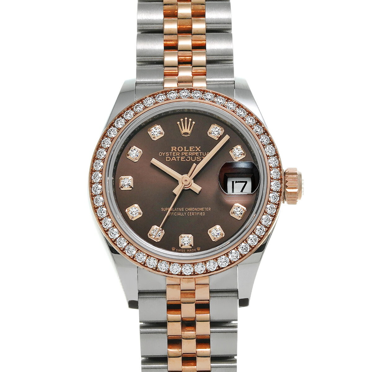 【12/1 最大2万円クーポン&P2倍】ロレックス ROLEX デイトジャスト レディ 28 279381RBR ランダムシリアル チョコレートブラウン/ダイヤモンド レディース 腕時計 ロレックス 時計 高級腕時計 ブランド 【ローン60回払い無金利】【中古】 その1