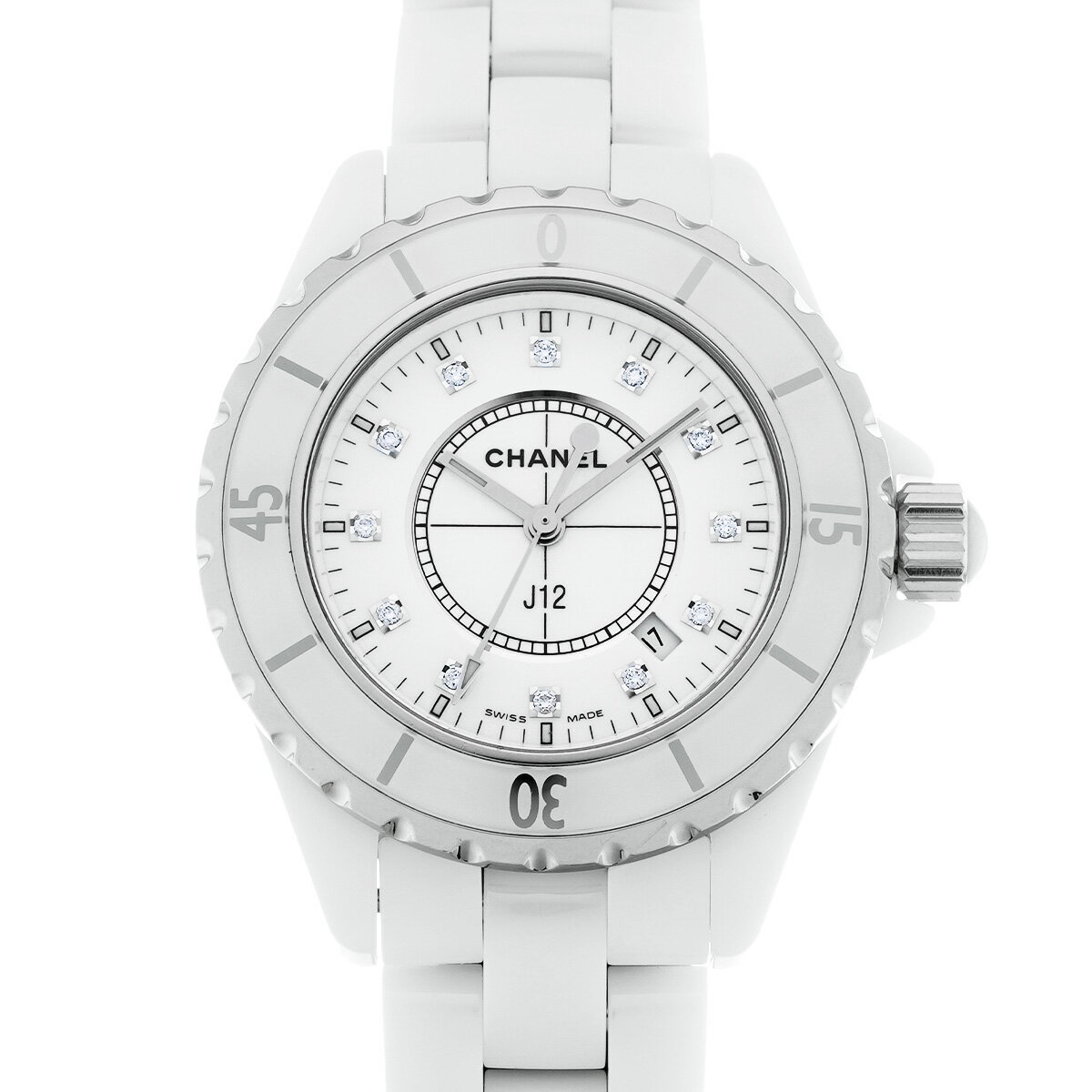 【ローン60回払い無金利】【中古】 シャネル CHANEL J12 33MM H1628 ホワイト/ダイヤモンド レディース 腕時計 シャネル 時計 高級腕時計 ブランドのサムネイル