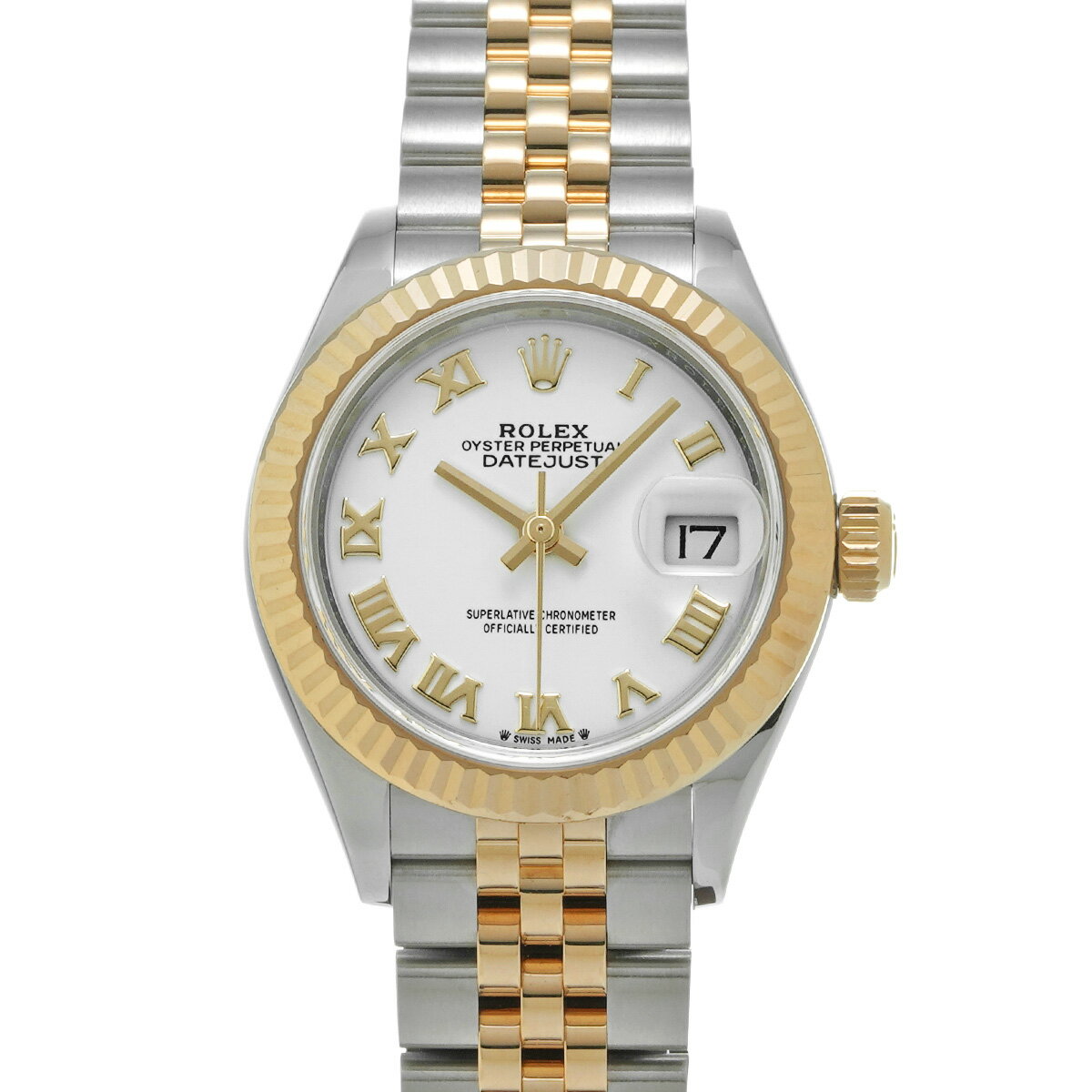 【12/1 最大2万円クーポン&P2倍】ロレックス ROLEX レディ デイトジャスト 28 279173 ランダムシリアル ホワイト レディース 腕時計 ロレックス 時計 高級腕時計 ブランド 【ローン60回払い無金利】【中古】 その1