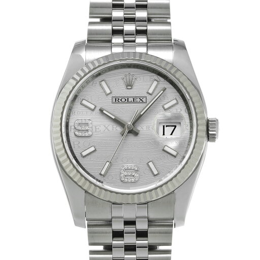 ロレックス ROLEX デイトジャスト 116234 ランダムシリアル シルバーウェーブ/ダイヤモンド メンズ 腕時計 ロレックス 時計 高級腕時計 ブランド 【ローン60回払い無金利】【中古】 ロレックス ROLEX デイトジャスト 116234 ランダムシリアル シルバーウェーブ/ダイヤモンド メンズ 腕時計 ロレックス 時計 高級腕時計 ブランド 【ローン60回払い無金利】【中古】