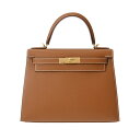 エルメス HERMES ケリー 28 外縫い 2WAY ゴールド ヴォーエプソン レディース ハンドバッグ エルメス バッグ バック ブランド 【ローン60回払...