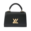 ルイ ヴィトン LOUIS VUITTON ツイスト ワンハンドル PM 2WAY ノワール M57093 トリヨンレザー レディース ハンドバッグ ヴィトンバ...