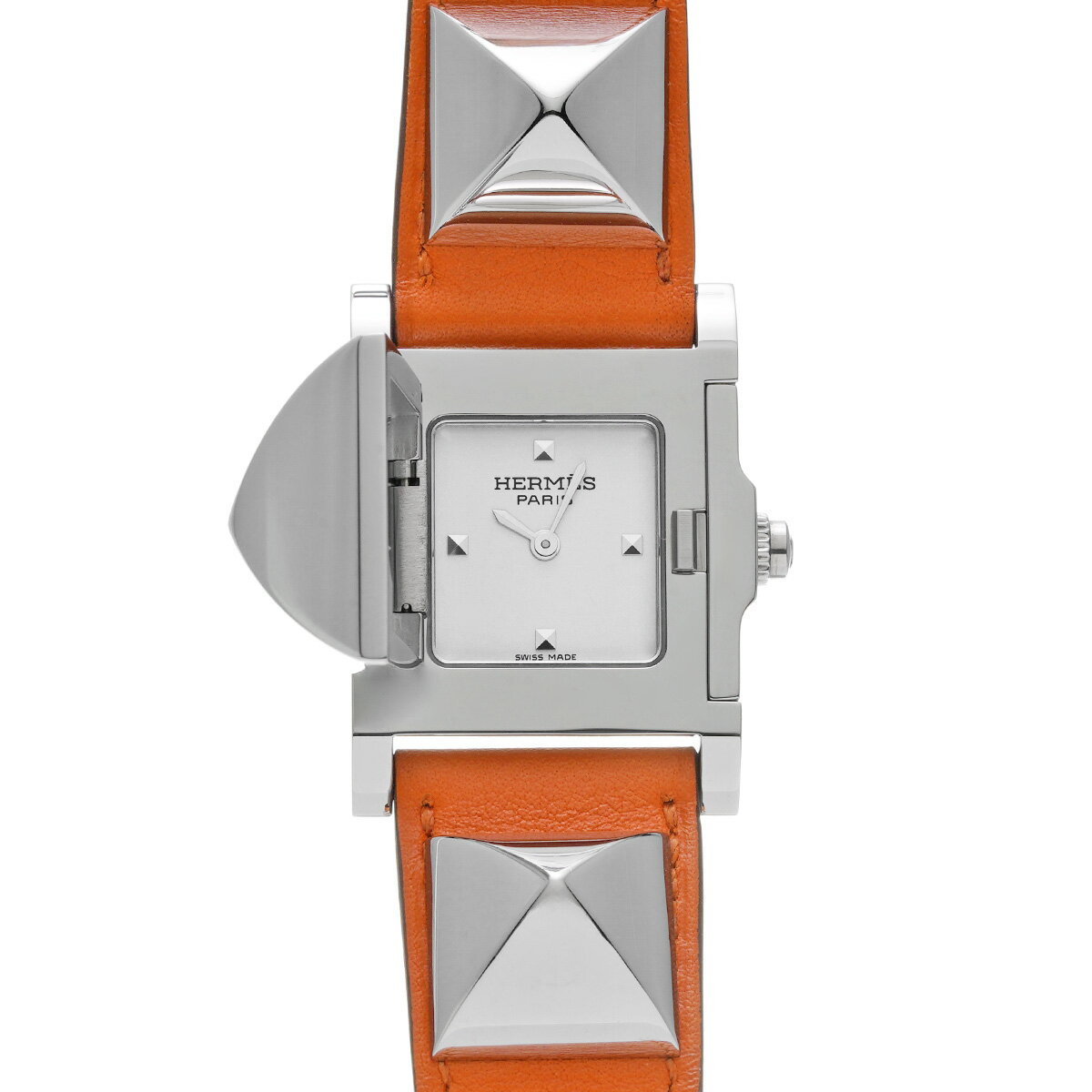 【12/1 最大2万円クーポン&P2倍】エルメス HERMES メドール ME3.210 シルバー レディース 腕時計 エルメス 時計 高級腕時計 ブランド 【ローン60回払い無金利】【中古】 その1