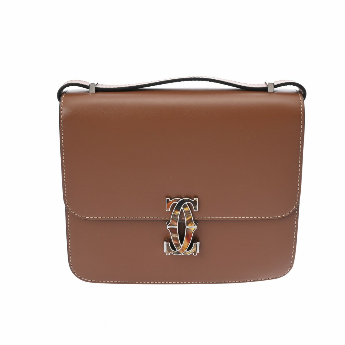 カルティエ CARTIER ショルダーバッグ タン CRL1002428 カーフ レディース ショルダーバッグ カルティエ ショルダーバッグ バック ブランド 【ローン36回払い無金利】【中古】のサムネイル