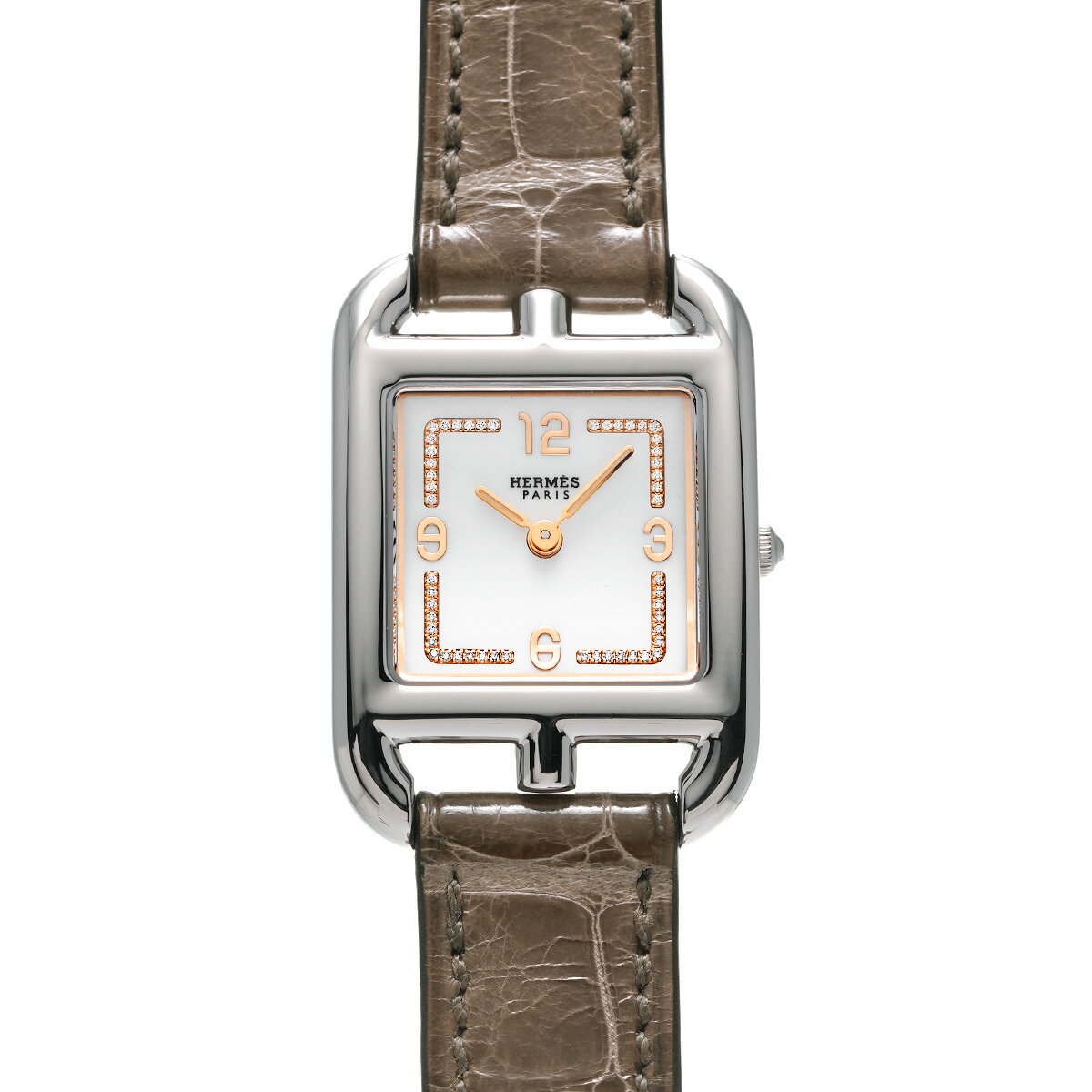 【〜11/26 最大2万円クーポン】エルメス HERMES ケープコッド CC1.312.223 ホワイト/ダイヤモンド レディース 腕時計 エルメス 時計 高級腕時計 ブランド 【ローン60回払い無金利】【中古】のサムネイル