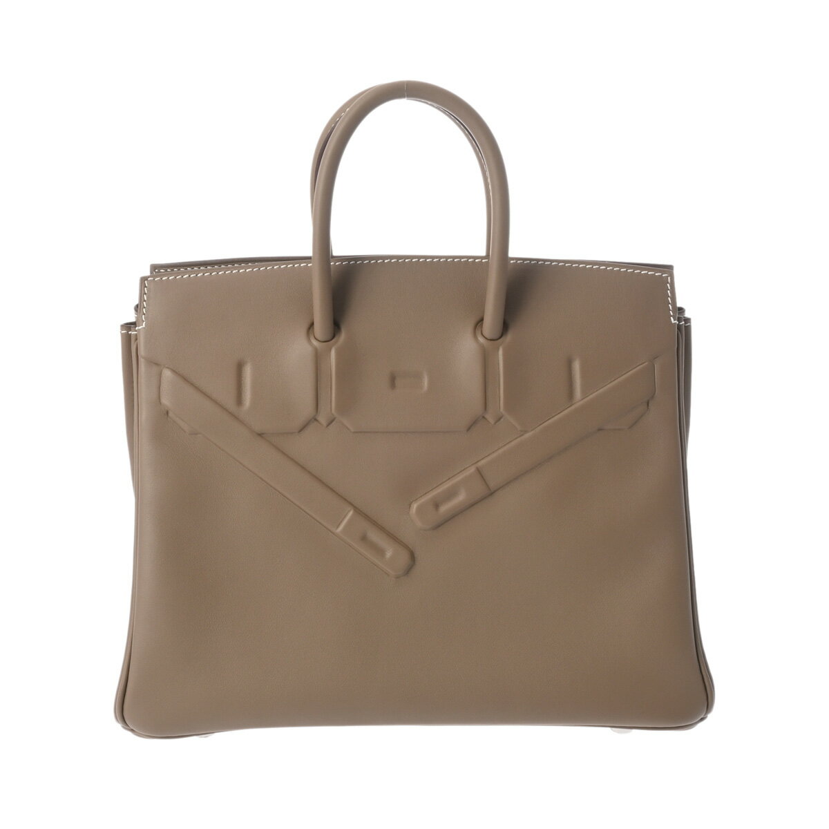 【9/15 P2倍 9/14-16最大1万円クーポン】【ローン60回払い無金利】【中古】 エルメス HERMES シャドーバーキン 25 エトゥープ ヴォースイフト レディース ハンドバッグ エルメス バッグ バック ブランドのサムネイル
