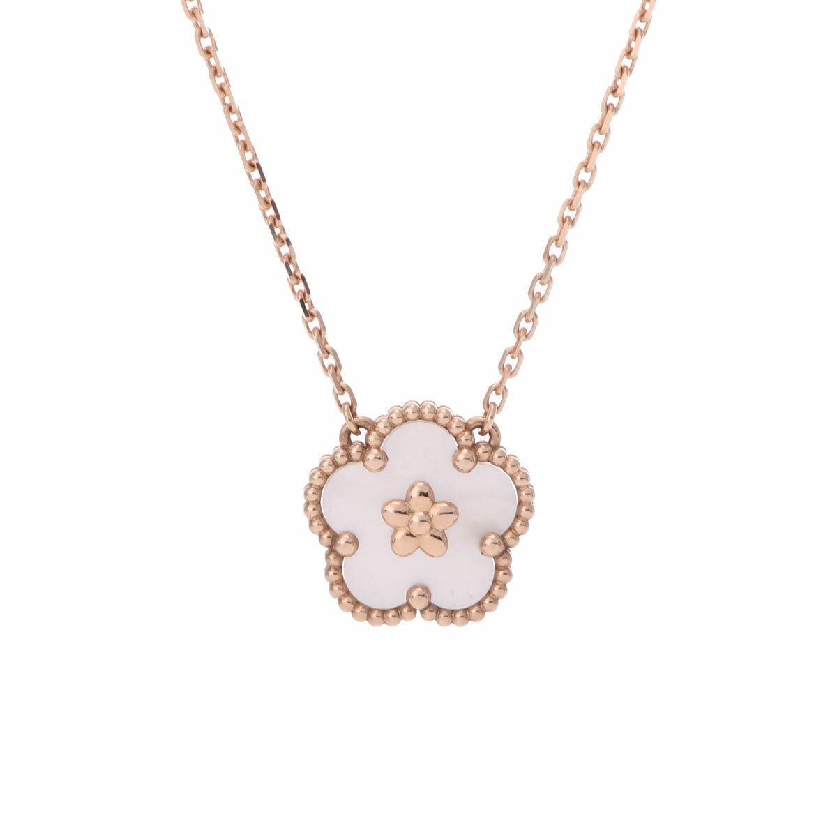 【最大2万円クーポン】【ローン60回払い無金利】【中古】 ヴァン クリーフ&アーペル Van Cleef & Arpels ラッキースプリング プラムブロッサム ネックレス VCARP9X100 K18ピンクゴールド マザーオブパール レディース ネックレス ヴァン クリーフ&アーペルのサムネイル