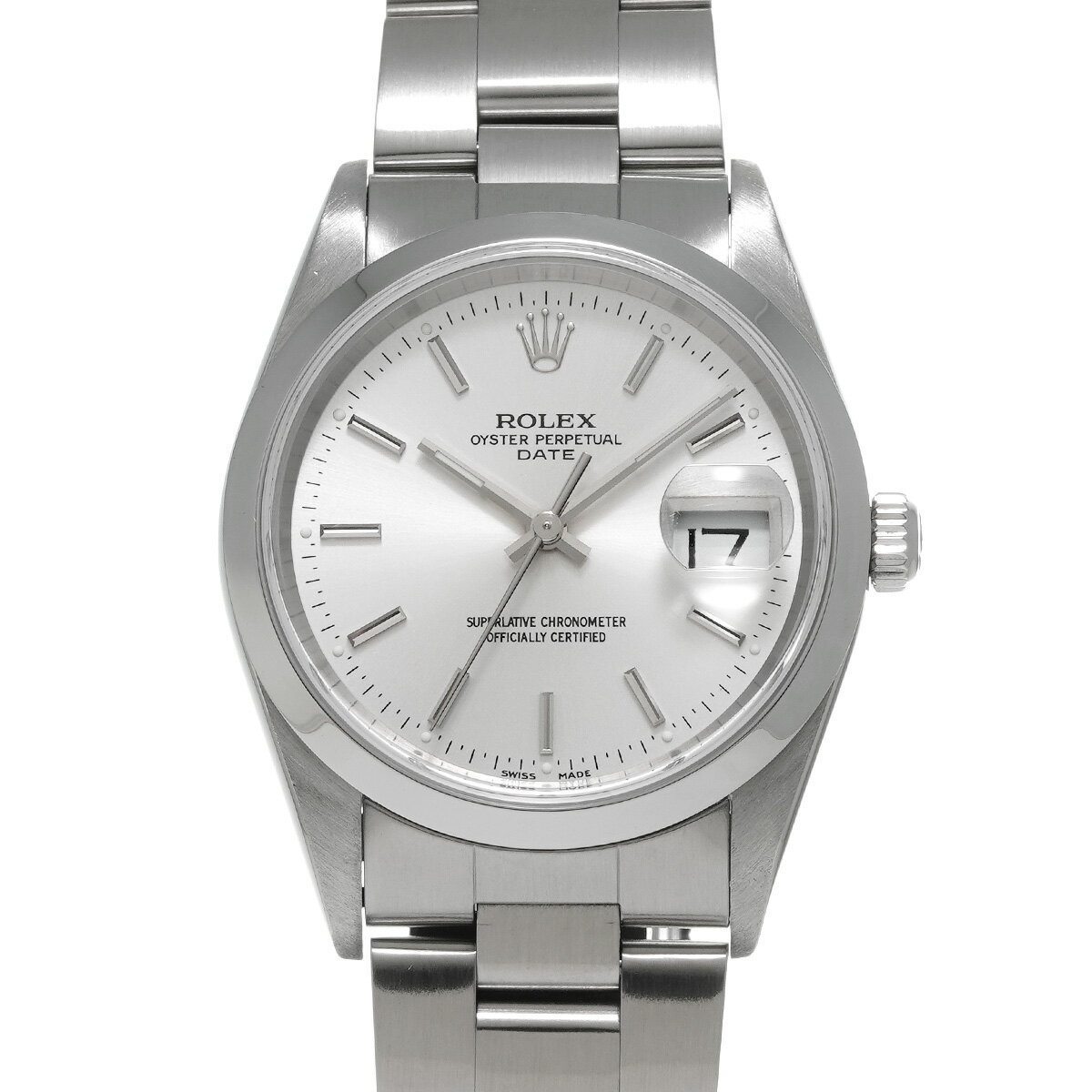 ロレックス ROLEX オイスターパーペチュアル デイト 15200 P番(2000年頃製造) シルバー メンズ 腕時計 ロレックス 時計 高級腕時計 ブランド 【ローン36回払い無金利】【中古】のサムネイル