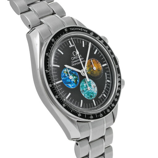 【〜9/11 最大3万円クーポン】オメガ OMEGA スピードマスター プロフェッショナル ムーンウォッチ フロムザムーントゥマーズ 3577.50 ブラック メンズ 腕時計 オメガ 時計 高級腕時計 ブランド 【ローン36回払い無金利】【中古】