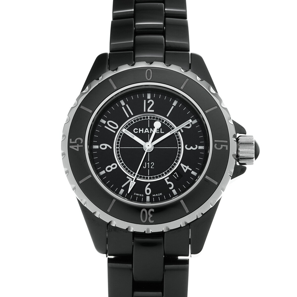 【12/1 最大2万円クーポン&P2倍】シャネル CHANEL J12 33MM H0682 ブラック レディース 腕時計 シャネル 時計 高級腕時計 ブランド 【ローン60回払い無金利】【中古】 その1