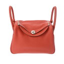 【〜5/3 最大3万円クーポン】エルメス HERMES リンディ 30 ヴェルソ ローズジャイプール/ルージュピヴォワンヌ トリヨンクレマンス レディース ショ...