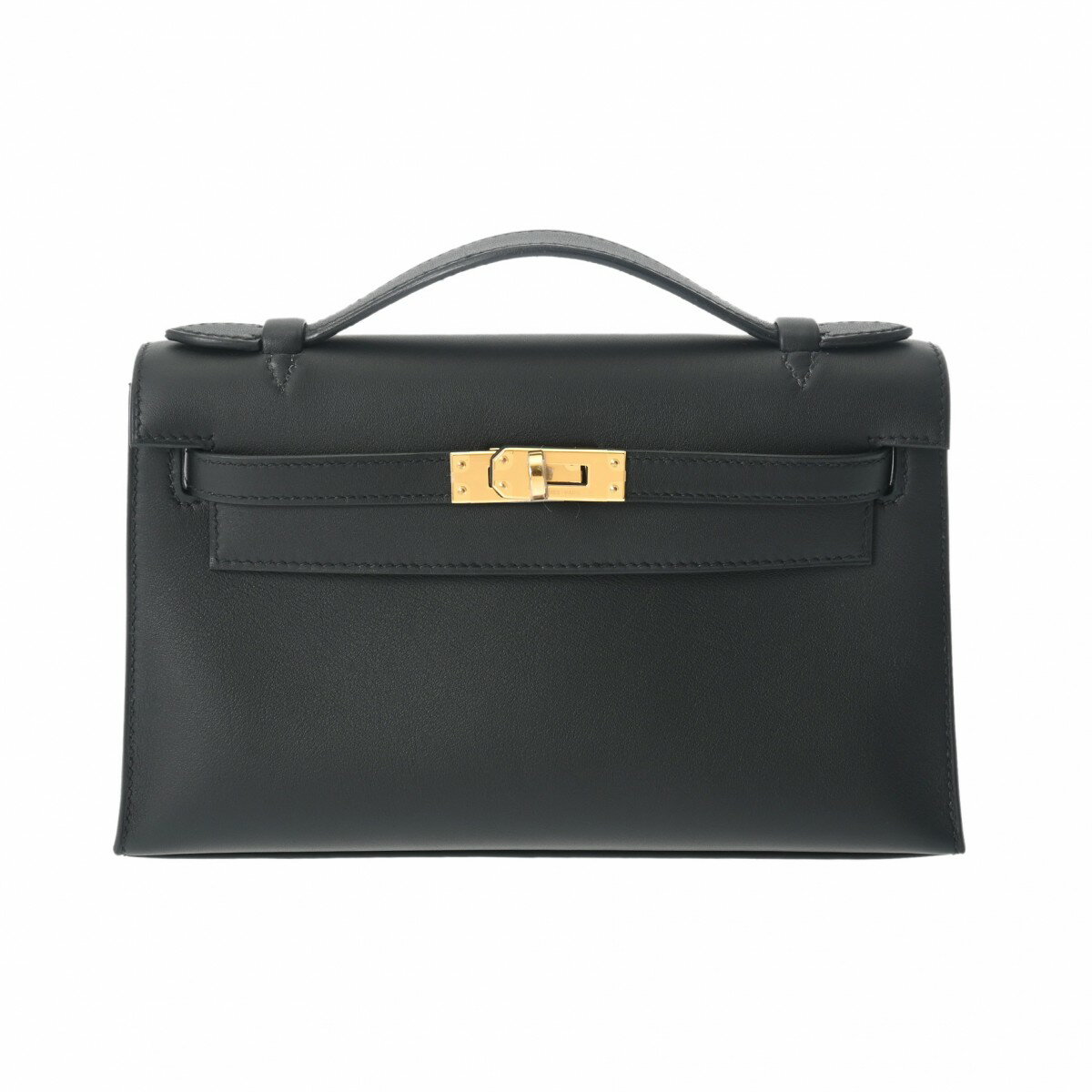 【ローン60回払い無金利】【未使用】 エルメス HERMES ポシェットケリー ブラック ヴォースイフト レディース ハンドバッグ エルメス バッグ バック ブランドのサムネイル
