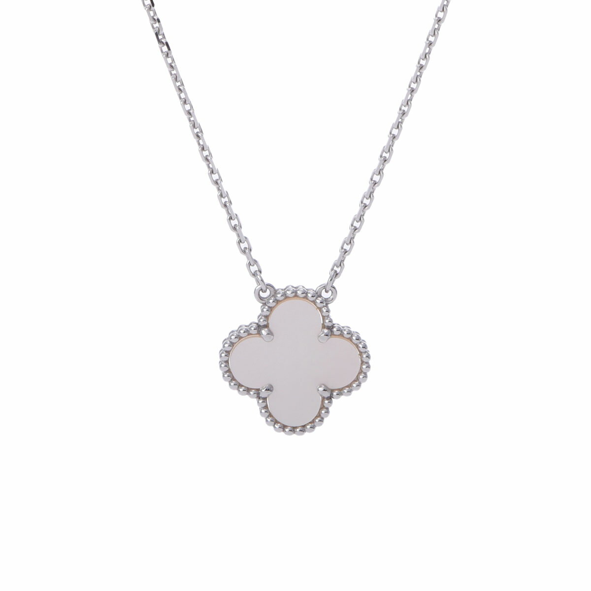 【〜11/18 最大1万円クーポン 】ヴァン クリーフ&アーペル Van Cleef & Arpels ヴィンテージアルハンブラ ネックレス VCARF48700 K18ホワイトゴールド マザーオブパール レディース ネックレス ヴァン クリーフ&アーペル 【ローン60回払い無金利】【中古】のサムネイル
