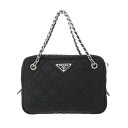 プラダ PRADA 2Wayチェーンハンドバッグ ブラック 1BH910 ナイロン レディース ハンドバッグ プラダ ハンドバッグ バック ブランド 【ローン6...