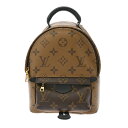 【〜7/11 最大3万円クーポン】ルイ ヴィトン LOUIS VUITTON モノグラムリバース パームスプリング バッグパックMINI 旧型 ブラウン M42...