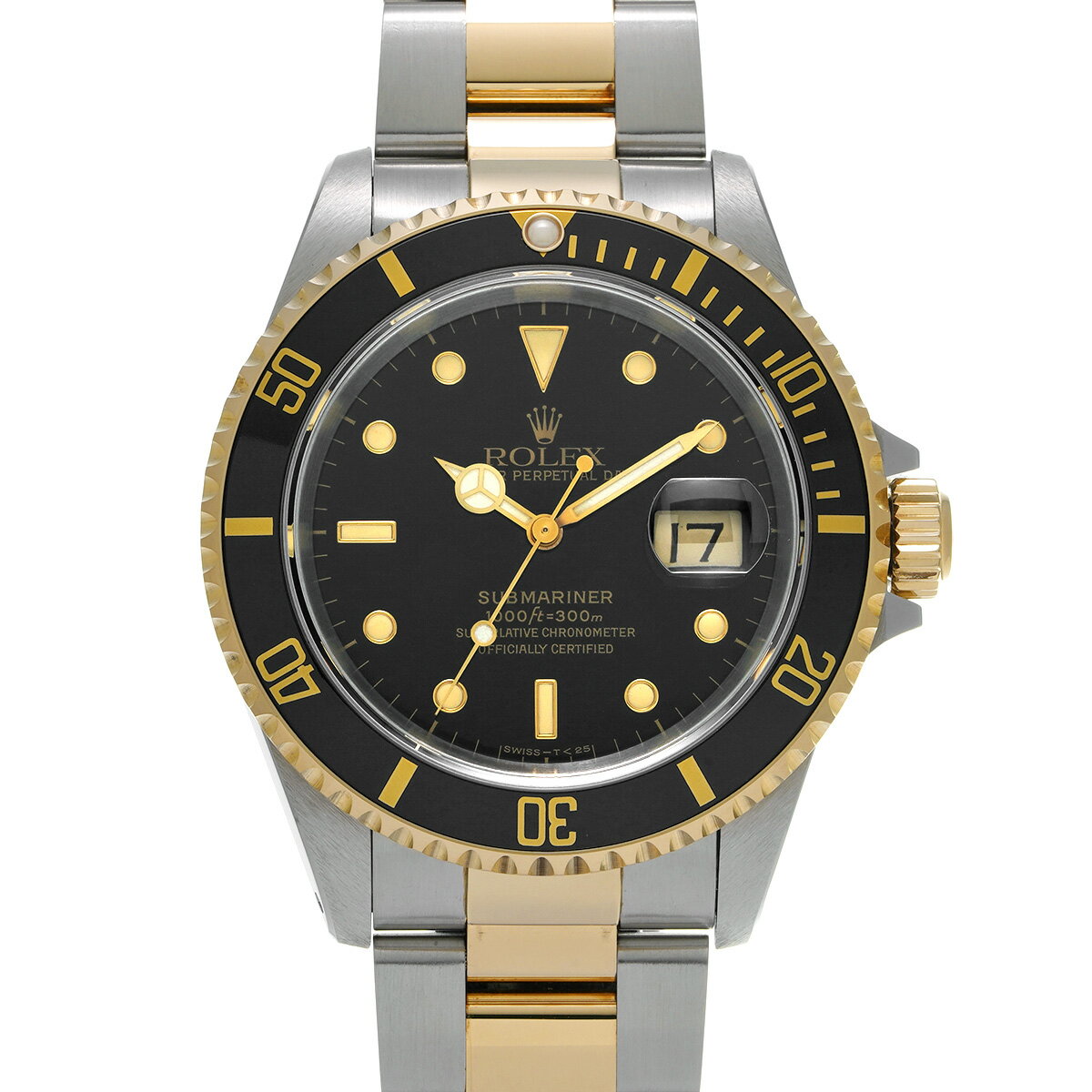 【〜4/10 最大2万円クーポン】ロレックス ROLEX サブマリーナ デイト 16613 N番(1992年頃製造) ブラック メンズ 腕時計 ロレックス 時計 高級腕時計 ブランド 【ローン60回払い無金利】【中古】