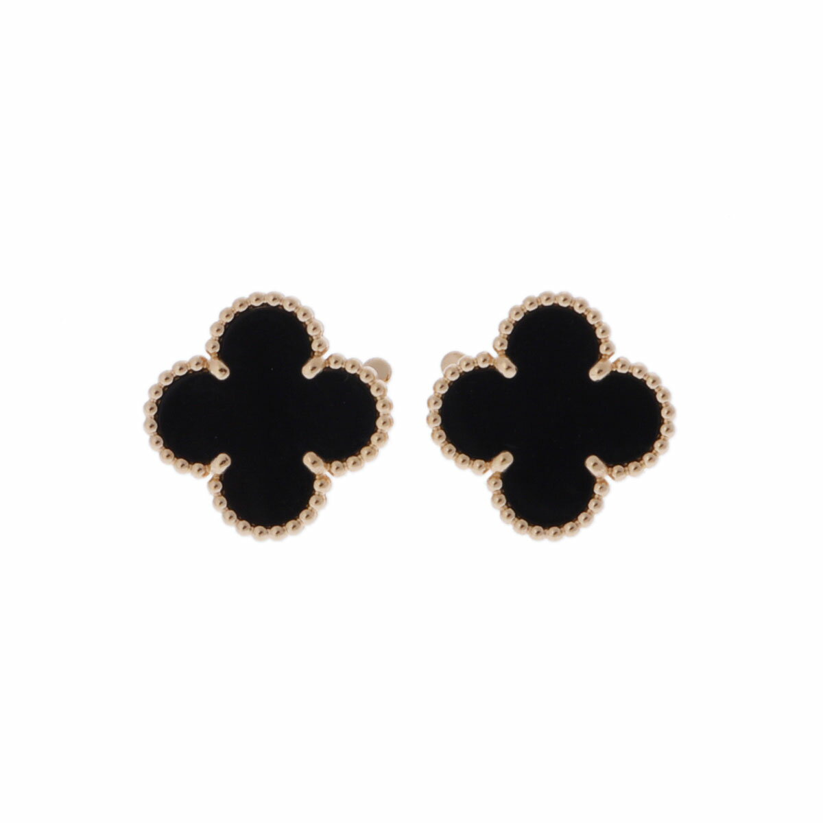 ヴァン クリーフ&アーペル Van Cleef & Arpels ヴィンテージアルハンブラ ピアス VCARA44200 K18イエローゴールド オニキス レディース ピアス ヴァン クリーフ&アーペル 【ローン60回払い無金利】【中古】のサムネイル