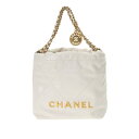シャネル CHANEL ミニ ハンドバッグ CHANEL22 ホワイト AS3980 シャイニーカーフスキン レディース ハンドバッグ chanel シャネル ...