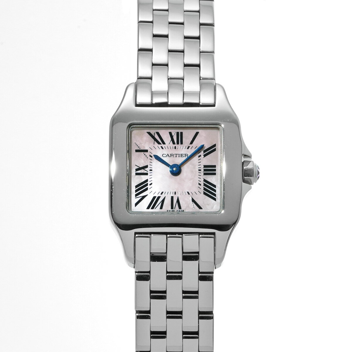 カルティエ CARTIER サントス ドゥモワゼル SM W25075Z5 ピンクシェル レディース ...