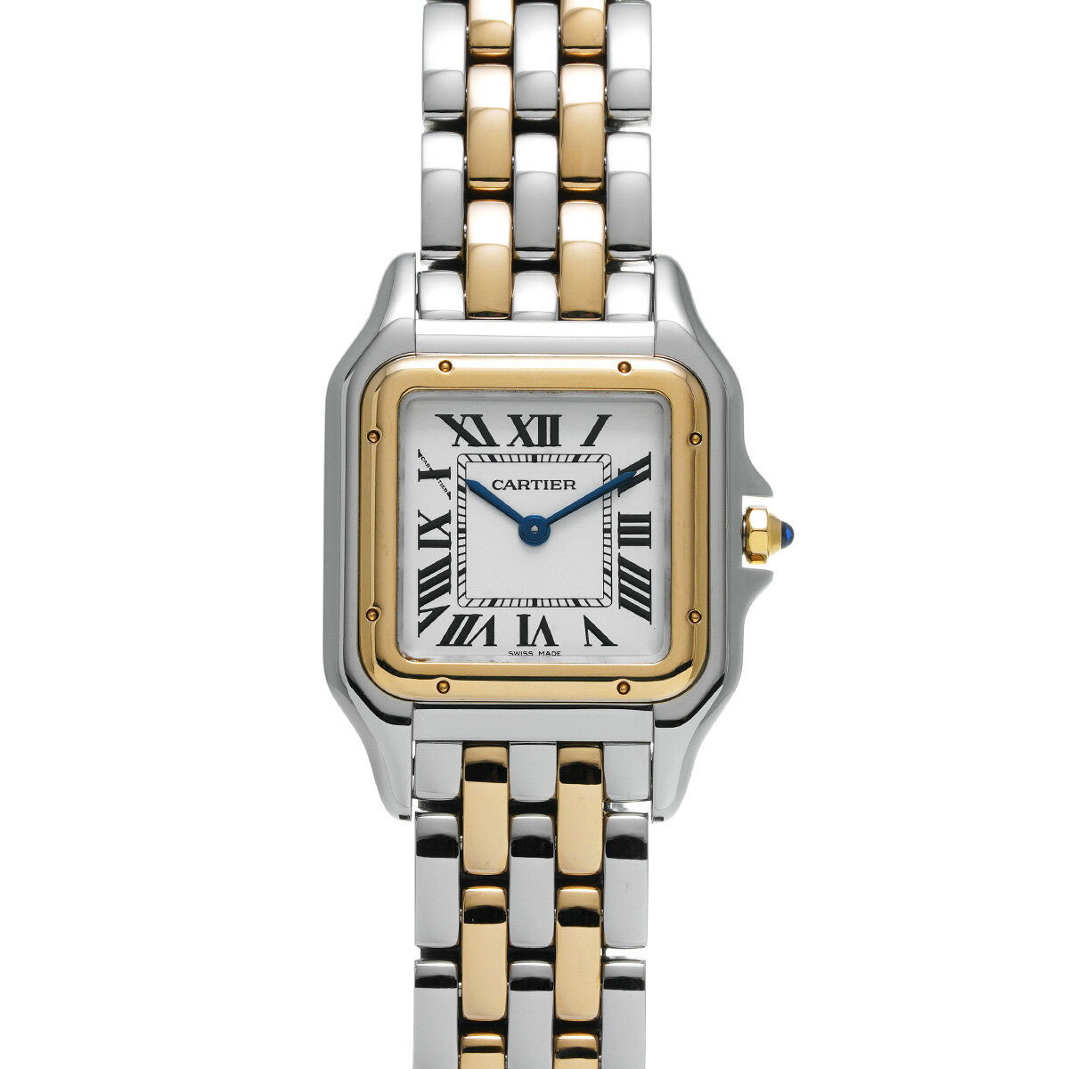 【12/1 最大2万円クーポン&P2倍】カルティエ CARTIER パンテール ドゥ カルティエ MM W2PN0007 シルバー レディース 腕時計 カルティエ 時計 高級腕時計 ブランド 【ローン60回払い無金利】【中古】 その1