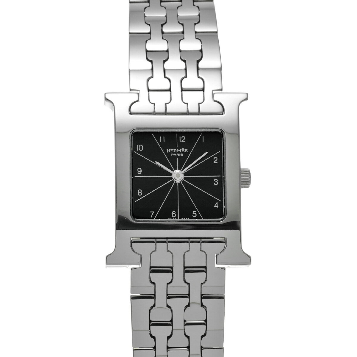 【12/1 最大2万円クーポン&P2倍】エルメス HERMES Hウォッチ HH1.210.361/4804 ブラック レディース 腕時計 エルメス 時計 高級腕時計 ブランド 【ローン60回払い無金利】【中古】 その1