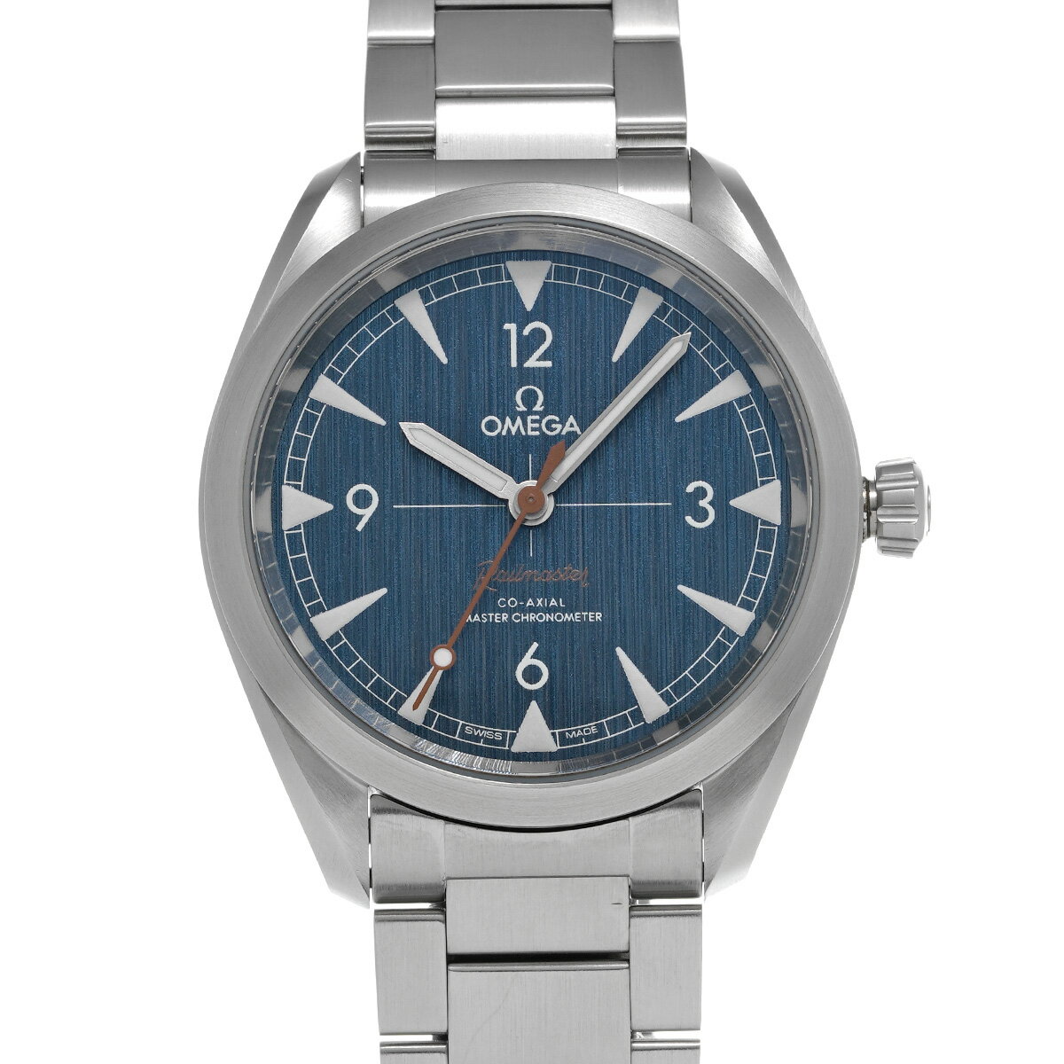 【〜7/11 最大3万円クーポン】オメガ OMEGA シーマスター レイルマスター コーアクシャル マスタークロノメーター 220.10.40.20.03.001 ブルー メンズ 腕時計 オメガ 時計 高級腕時計 ブランド 【ローン36回払い無金利】【中古】