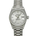【〜5/3 最大3万円クーポン】ロレックス ROLEX デイトジャスト 69179G U番(1997年頃製造) シルバー/ダイヤモンド レディース 腕時計 ロレ...