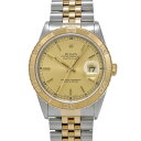 【〜5/3 最大3万円クーポン】ロレックス ROLEX デイトジャスト サンダーバード 16263 U番(1997年頃製造) シャンパン メンズ 腕時計 ロレッ...