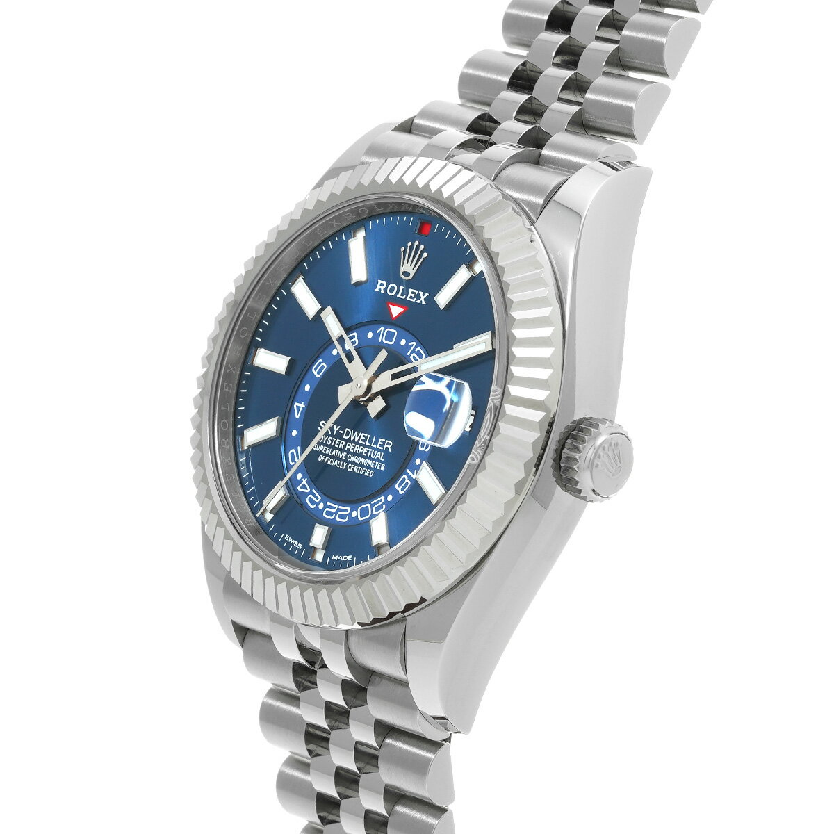 【〜9/11 最大3万円クーポン】ロレックス ROLEX スカイドゥエラー 326934 ランダムシリアル ブライトブルー メンズ 腕時計 ロレックス 時計 高級腕時計 ブランド 【ローン36回払い無金利】【中古】