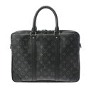【〜5/3 最大3万円クーポン】ルイ ヴィトン LOUIS VUITTON モノグラムエクリプス ポルト ドキュマン ヴォワヤージュ PDV 2WAY ブラック...