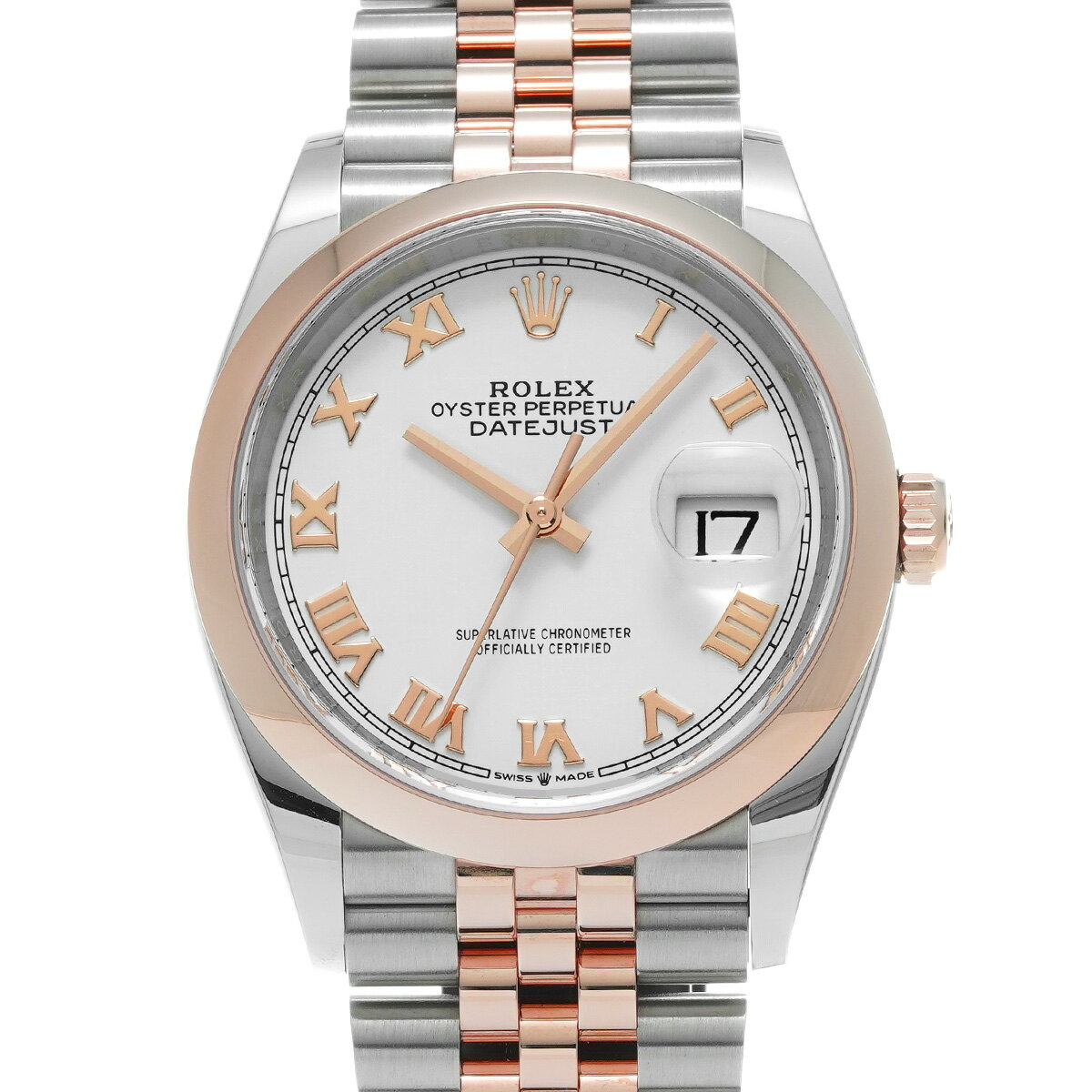 【〜7/26 最大3万円クーポン】ロレックス ROLEX デイトジャスト 36 126201 ランダムシリアル ホワイト メンズ 腕時計 ロレックス 時計 高級腕時計 ブランド 【ローン36回払い無金利】【未使用】