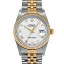 【〜5/3 最大3万円クーポン】ロレックス ROLEX デイトジャスト 16233 W番(1995年頃製造) ホワイト メンズ 腕時計 ロレックス 時計 高級腕...