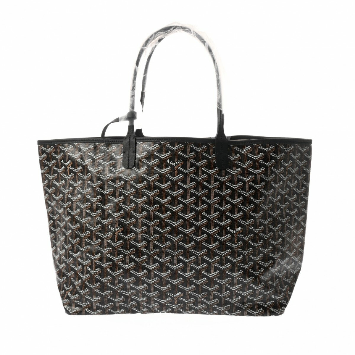 ゴヤール GOYARD サンルイ PM ヘリンボーン ブラック PVC/カーフ ユニセックス トートバッグ ゴヤール トートバッグ バック ブランド 【ローン36回払い無金利】【新品】