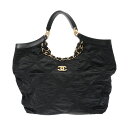 シャネル CHANEL ラージ ショッピングバッグ 2WAY ブラック AS2993 ナイロン レディース ハンドバッグ chanel シャネル バッグ バック...