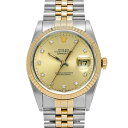 【〜5/3 最大3万円クーポン】ロレックス ROLEX デイトジャスト 16233G シャンパン/ダイヤモンド メンズ 腕時計 ロレックス 時計 高級腕時計 ブ...