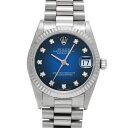 【〜5/3 最大3万円クーポン】ロレックス ROLEX デイトジャスト 68279G N番(1991年頃製造) ブルーグラデーション/ダイヤモンド ユニセックス...
