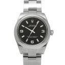 ロレックス ROLEX オイスターパーペチュアル 177200 M番(2008年頃製造) ブラック ユニセックス 腕時計 ロレックス 時計 高級腕時計 ブランド...